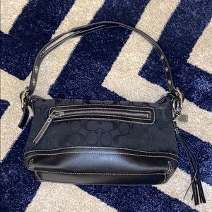 Black coach handbag